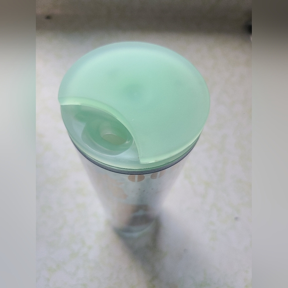 NWT Starbucks 2020 Gold Mermaid Siren Clear acrylic cold cup, 16oz - Picture 2 of 4